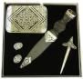 4 Piece Gift Set- Buckle, Kilt Pin, Sgian Dubh, Cuff Links